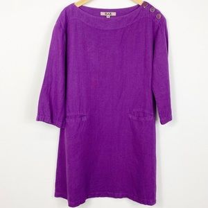 FLAX Linen Dress Small
